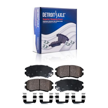 Detroit Axle - 8pc Brake Kit for 2003 2004 2005 2006 2007 Hyundai Tiburon - size: 8PR56111/KIT