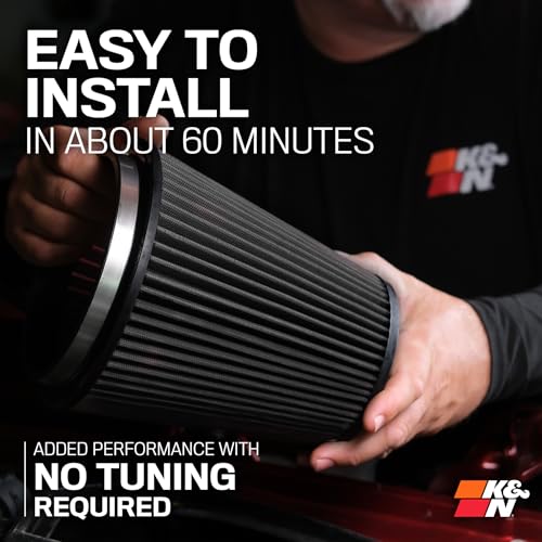 K&N Cold Air Intake System: Dry-Flow Air Filter, Increase Performance & Towing: Compatible with 2014-2020 Chevy/GMC/Cadillac Silverado 1500, Suburban, Tahoe, Sierra 1500, Yukon, Escalade, 30-3082 - style: Dry Flow Filter