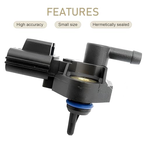 FPS5 Fuel Injection Pressure Sensor, Fuel Rail Pressure Sensor, Replaces OEM# 3F2E-9G756-AA, 0261230093, 3F2Z9G756AC, Compatible with Ford/Lincoln/Mazda/Mercury Models