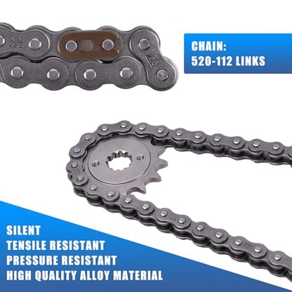 Chain and Sprocket Kit 15T 46T for Suzuki SV650 16-24 SV650 X/XA 18-24