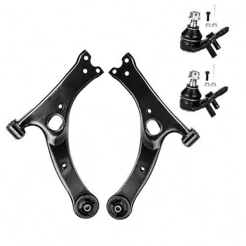 Front Lower Control Arm with ball joint Passenger Driver left and right Side Suspension kit for 2003 2004 2005 2006 2007 2008 Corolla 2000 2001 2002 2003 2004 2005 Celica K640360 K640361 K90309(4pc). - size: 4pcs-Front Lower Control Arm w/Ball Joint