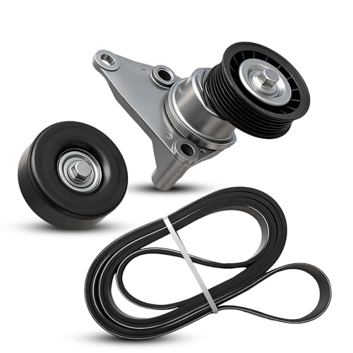 Serpentine Belt Drive Kit For GMC Sierra Savana Yukon XL Chevy Silverado - size: 90K38158C