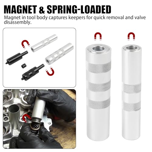36050 Valve Keeper Remover and Installer Kit for 4.5mm-7.5mm & 5/16"-3/8" Valve Stems,Valve Spring Compressor & Retainer Removal Tool Fit for Toyota Four Cylinder & Chrysler New World Engines
