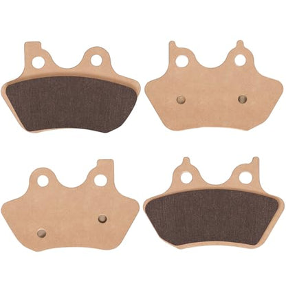 LOCOPOW Sintered Brake Pads Front and Rear for Harley Davidson Softail, Heritage Classic, Fat Boy, Dyna Electra Glide,Sportster XLH883R/2000 2001 2002 2003 2004 2005 2006 2007