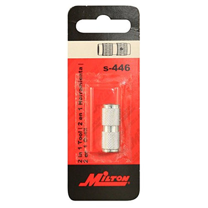 Milton S-446 2 in 1 Valve Core Tool (Pack of 2) - size: 1 Count (Pack of 2)