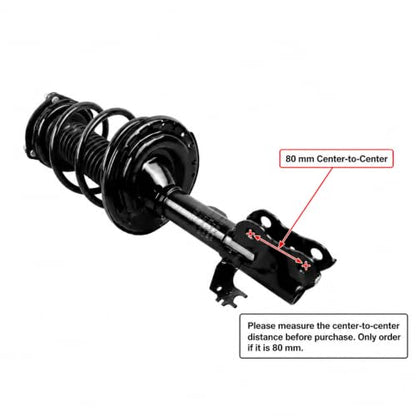KUIPERAUTO 4PCS Front & Rear Strut for 2012-2014 Toyota Camry SE/XSE - size: 4x Front+Rear Struts, style: 2012-2014 Toyota Camry SE XSE