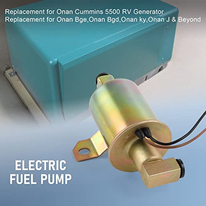 E11009 Electric Fuel Pump replacement for Onan 5500 RV Cummins Generator - size: E11009 Fuel Pump