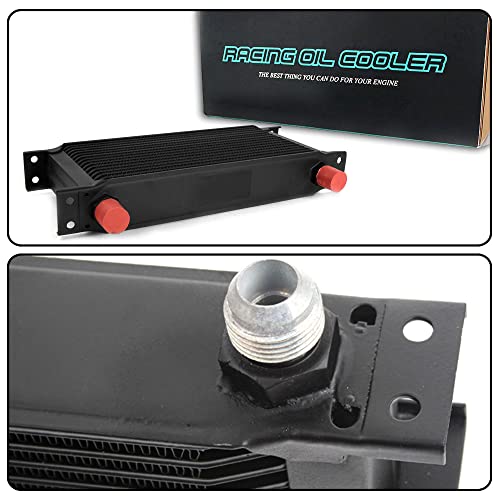 PIT66 Universal AN10 Engine Transmission Oil Cooler Sandwich Plate Kit