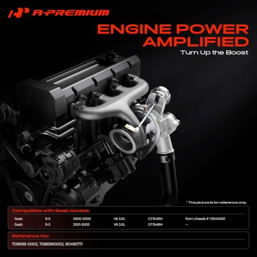 A-Premium Complete Turbocharger Turbo Kit with Gasket