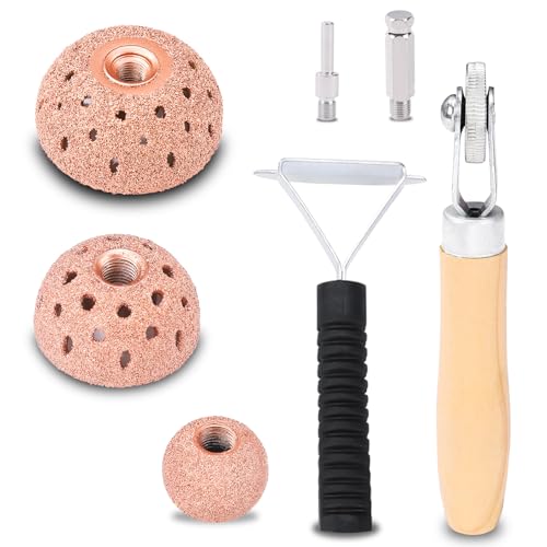 Unicaravan Tire Patch Repair Tools Tire Buffing Wheels 25mm 42mm 55mm - size: 25+42+55mm 7PCS