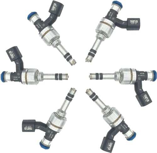 AURUS 6pcs 12634126 Direct Fuel Injector Assembly Compatible with 2013-2023 BUICK for 2013-2019 CADILLAC for 2012-2020 CHEVROLET for 2012-2017 GMC V6 3.6L (Set Of 6)