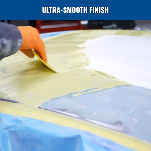 Eastwood Contour Premium Lightweight Automotive Body Filler | Light Weight Quik Dry Formula Body Fillers For Cars | Easy Spread and Effortless Clog-Free Sanding For Car Scratches, Holes & Dents | 0.9L - size: 0.9ml (Pack of 1)