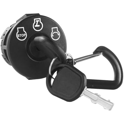 Ignition Starter Switch 3 Position 5 Terminals 925-04228 with Key for Craftsman, Troy-Bilt, MTD, Cub Cadet, Husqvarna, JD, AYP, Bad Boy Delta, Replace 725-04228 725-04659 925-04659 - size: 725-04228