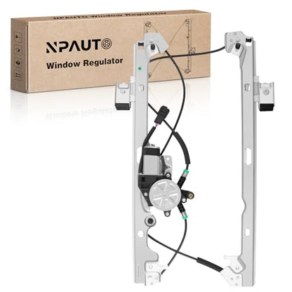 Front Driver Side Power Window Regulator with Motor fit for 2007 2008 2009 2010 2011 2012 2013 Chevy Silverado 1500 2500 3500 HD Avalanche Suburban Tahoe, GMC Sierra Yukon XL, Left, 741-442 - style: Front Driver Side