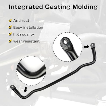 Front Suspension Stabilizer Bar 4WD Compatible with Dodge Ram 1500 2009-2010 Ram 1500 2011-2018 Ram 1500 classic 2019-2022 replace 55398938AC Stabilizer Sway bar