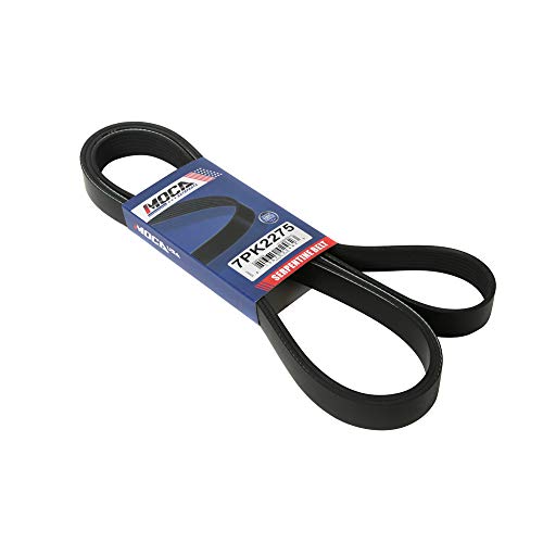 MOCA 7PK2275 EPDM Serpentine Belt for 1995 Jeep Grand Cherokee 5.2L V8 Gas OHV - size: 7PK2275