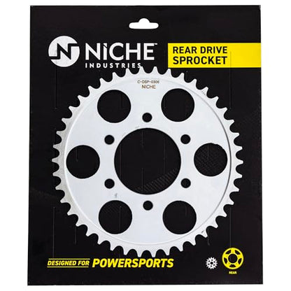 NICHE Drive Sprocket Chain Combo for Suzuki GSX750 Front 15 Rear 42 Tooth 530V O-Ring 112 Links - size: O-Ring Chain