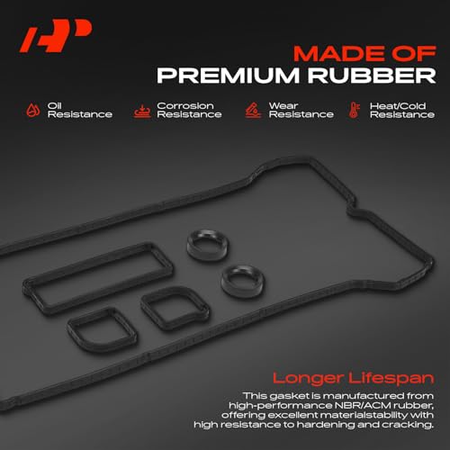 A-Premium Engine Valve Cover Gasket Set, for Oil or Gas Leak Repair