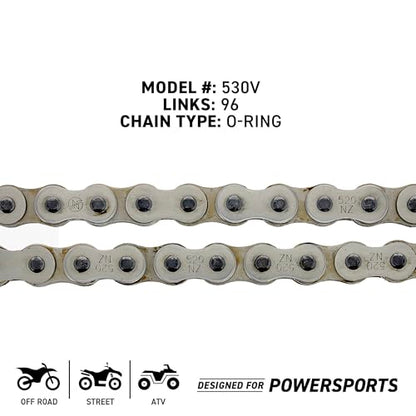 NICHE Drive Sprocket Chain Combo for Yamaha Virago V-Star 250 Route 66 XV250 Front 16 Rear 45 Tooth 520NZ Standard 114 Links - size: Standard Chain