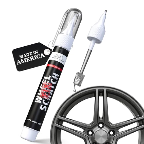 Wheel Scratch Fix® Dark Silver Rim Touch Up Paint, Wheel Scratch Repair Pen - color: Silver - Dark - Touch-Up Pen