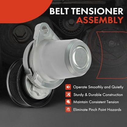 A-Premium Belt Tensioner Assembly with Pulley Compatible with Mazda