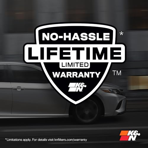 K&N High-Flow Original Lifetime Engine Air Filter: Increase Power: Premium, Washable: Compatible with 2012-2026 AUDI: A1, A3, Q2, Q3, TT, 33-3005