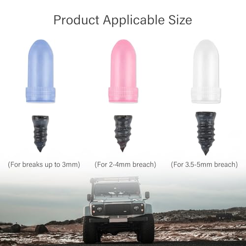 30PCS 3-Size Tire Repair Kit with Screwdriver - color: 3 Size/30PCS