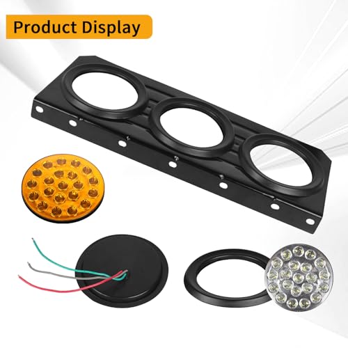 2 PCS 63 LED Trailer Tail Lights Bar Kit with Iron Bracket Base - color: Tail Lights-A