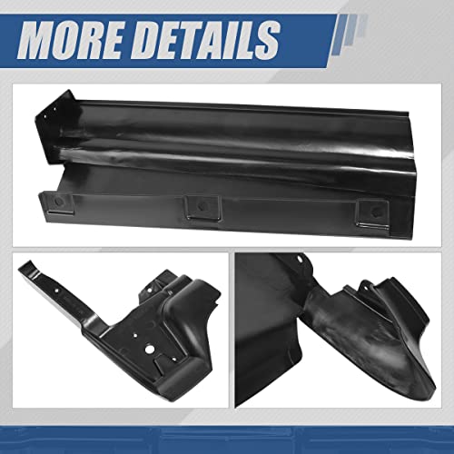 Auto Dynasty 11-Pieces Factory Style Front Rear Bumper Filler Panel Kit Compatible with Cadillac Eldorado 1979-1985, Bare Black