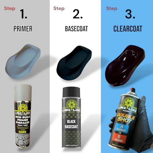 LiME LiNE High Gloss 2K Clearcoat Spray/Aerosol Can Automotive 2 Part Professional Finish (Pack of 1) - color: Pack of 1