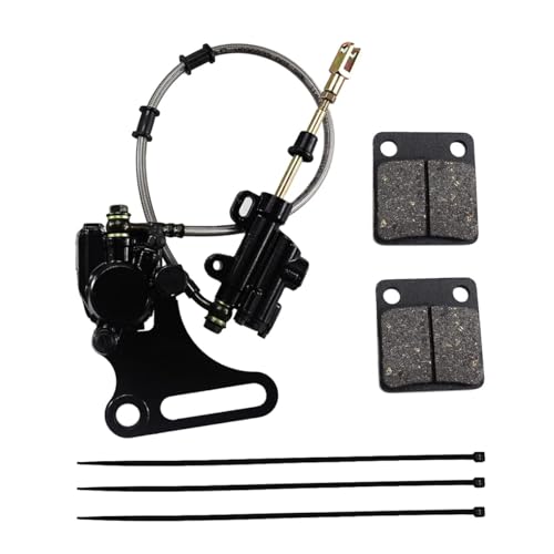 PRO BAT 12mm Hydraulic Rear Disc Brake Caliper Assembly + Pad Assembly - color: Black Brake Assembly, size: 12mm Brake Caliper Assembly