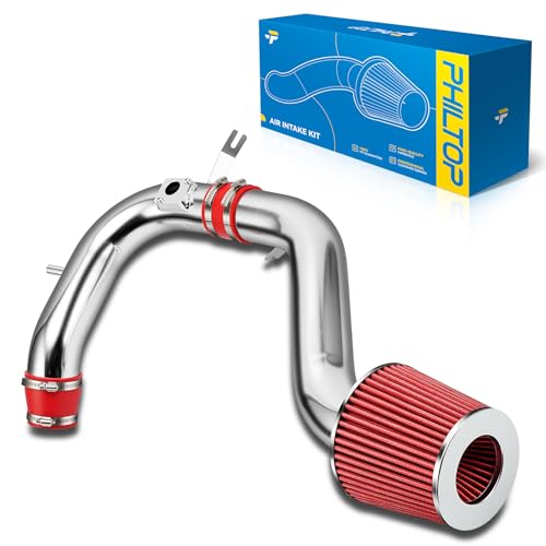 PHILTOP 3" Cold Air Intake Kit Fit for 2008-2012 Honda Accord 2.4L, Red - color: Red, size: For Honda Accord L4 2.4L 2008-2012