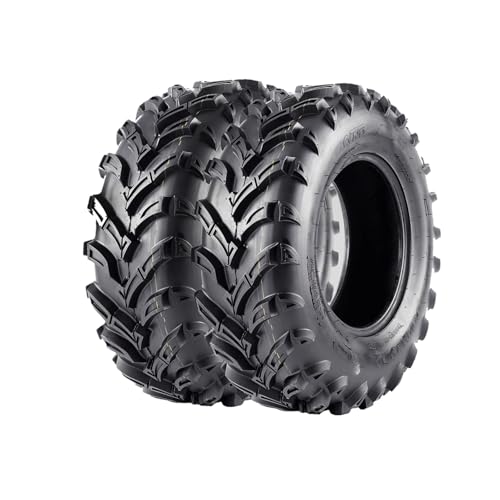 Set of 2 tires AT25X8-12 25X8X12 tires STMHOM ATV/UTV Lawn-Mowers Off-Road Tires 6 PR, Tubeless - size: QD137 25x8-12