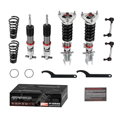 FAPO PF Coilovers for Ford Mustang S550 2015-2023, 32-way Damper Adjustable Height Adjustment Mono-Tube Lowering Suspension Coil Spring Shock Strut Kits - size: mustang 2015-2023