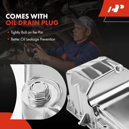 A-Premium Engine Oil Pan Sump with Drain Plug