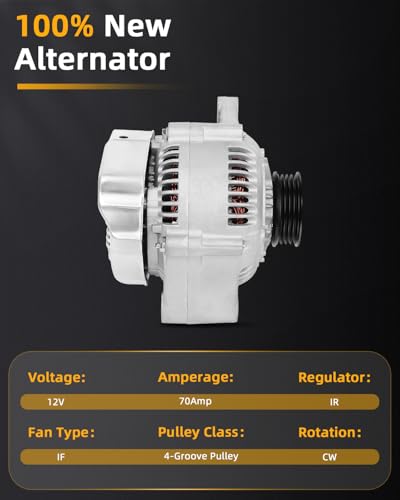 OCPTY Alternator for Toyota for Tacoma 1995-1997 1999,for 4Runner 1996-1998 - size: 70AMP, style: for Toyota 4Runner 96-1998,for Tacoma 95-97 1999