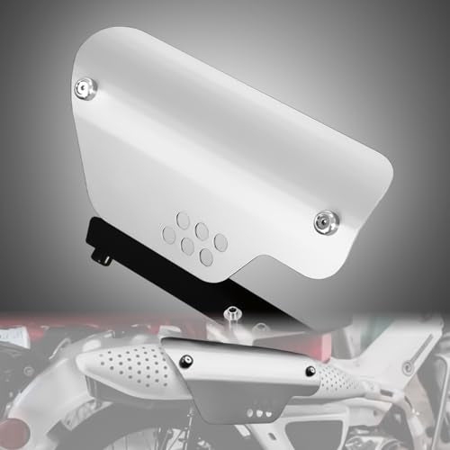CT125 Exhaust Heat Shield Guard Accessories Compatible with Hunter Cub CT 125 Trail125 2020-2024 Aluminum Silencer Pipe Protection Guards(Silver) - color: silver2
