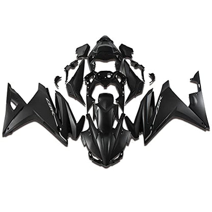 FC Matte Black Fairing kit Fit for HONDA 2016 2017 2018 CBR500R Motorycycle fairings Plastic Bodywork Bodyframe Aftermarket a003