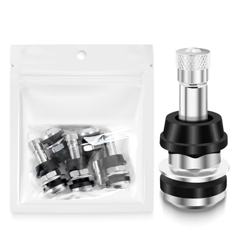 Valve Stem TR416, Metal Valve Stems, Bolt in Tire Valve Stem, High Pressure Valve Stems, Outer Mount Fits .453" and .625" Rim Holes (5 PCS) - size: 5 pack