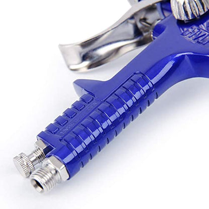 BANG4BUCK Professional HVLP Gravity Feed Air Spray Gun, 1.4mm 1.7mm 2.5mm Nozzles, 1000cc Aluminum Cup with Gauge for Auto Paint, Primer, Clear/Top Coat & Touch-Up - color: Blue