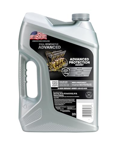 Valvoline Advanced Full Synthetic SAE 5W-20 Motor Oil 5 QT, Case of 3 - size: 5 QT, Pack of 3, style: Advanced Protection