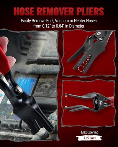 Reywoo Fuel Line Pliers Set, 7 pc Disconnect Set