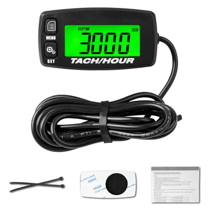 Digital Tachometer Hour Meter, Service Reminder for Small Engine