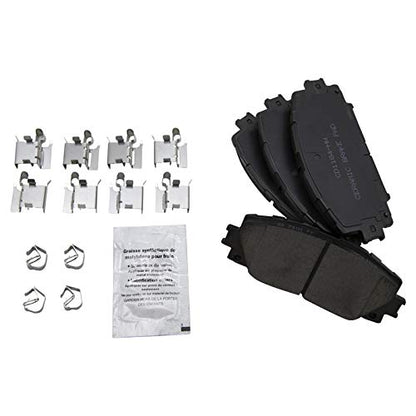 TRQ Front and Rear Brake Pads Ceramic - color: Ceramic, size: BFA12806