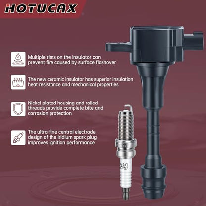 UF510 Ignition Coils & Spark Plugs Tune Up Kit, 8 Pack - size: UF510 & Spark Plugs