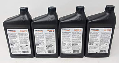 Generac 4-Quarts Full Synthetic Motor Oil 5W-30 SN Part 0J5140