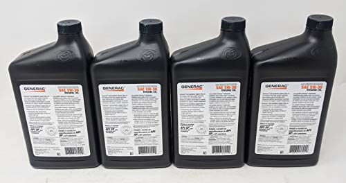 Generac 4-Quarts Full Synthetic Motor Oil 5W-30 SN Part 0J5140