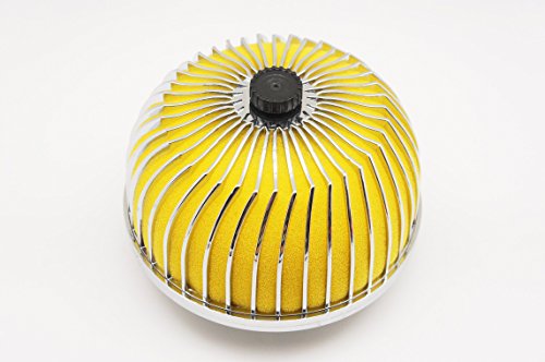 Autobahn88 Mushroom High Flow Air Intake Filter, 3" (76mm) Inlet, Oil-Free (Yellow) - color: Mushroom Filter, 3" Inlet, Plastic Frame, size: Yellow