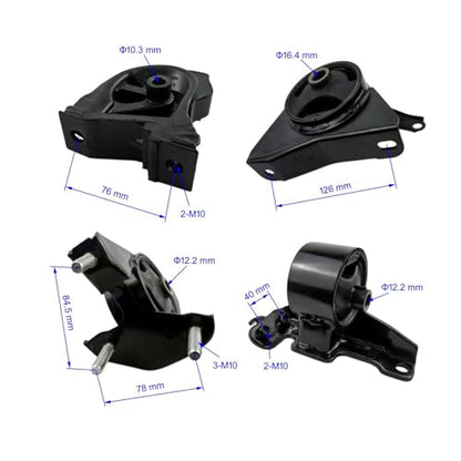 Engine Motor and Transmission Mount Set Compatible with Corolla and Prizm - size: 1993-1997 Corolla 1.6L 1.8L Manual