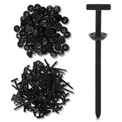 GoaMotors 100PCS Universal Nylon Cable Tie Buckle Multifunctional Zip Ties